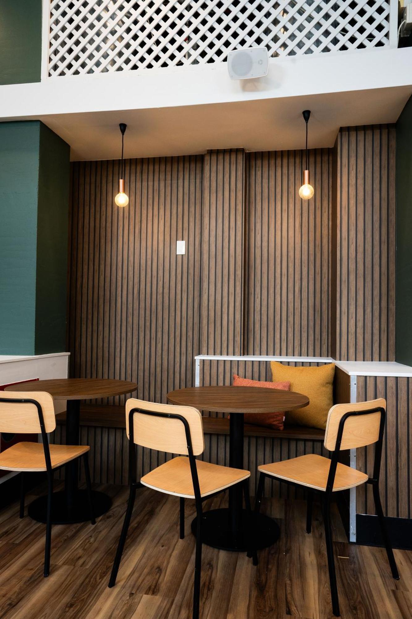 Hostel YHA Wellington Exterior foto Interior of a Starbucks Reserve store in Tokyo, Japan